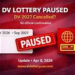 is dv lottery 2021 cancelled